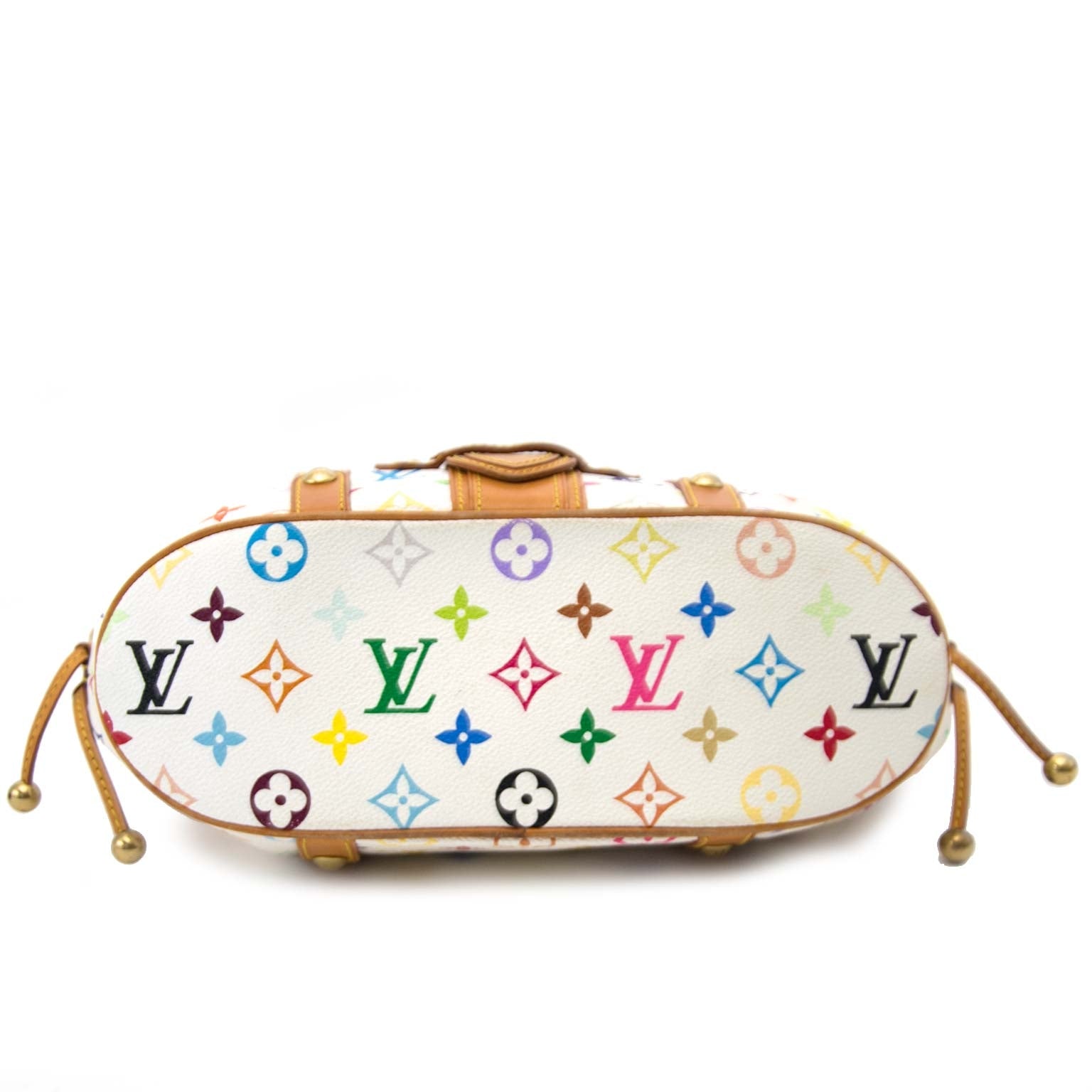 achetez en ligne pour le meilleur prix Louis Vuitton White Monogram Multicolor Theda GM Bag