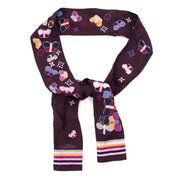 louis vuitton silk purple twilly now for sale at labellov vintage fashion webshop belgium