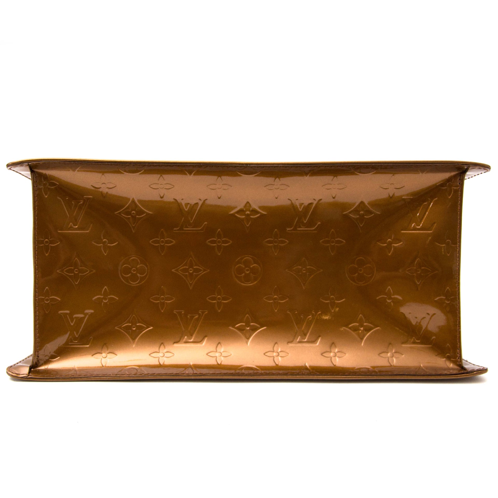 acheter en ligne pour le meilleur prix Louis Vuitton Bronze Monogram Vernis Forsyth GM Bag