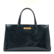 Louis Vuitton Wilshire PM Bleu Nuit Patent Leather Handbag pour le meilleur prix