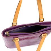 koop en verkoop tweedehands Louis Vuitton Vernis Houston Violette Monogram Bag bij labellov vintage webshop antwerpen