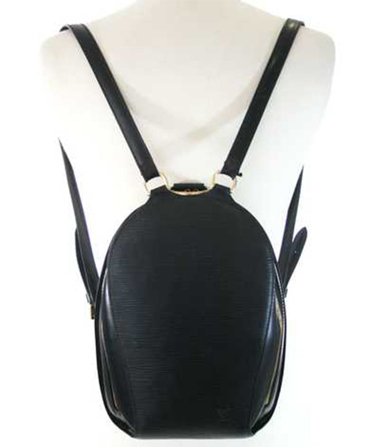Louis Vuitton Black Epi Mabillon Backpack koop veilig online tweedehands designer vintage louis vuitton aan de beste prijs, veilig en snel