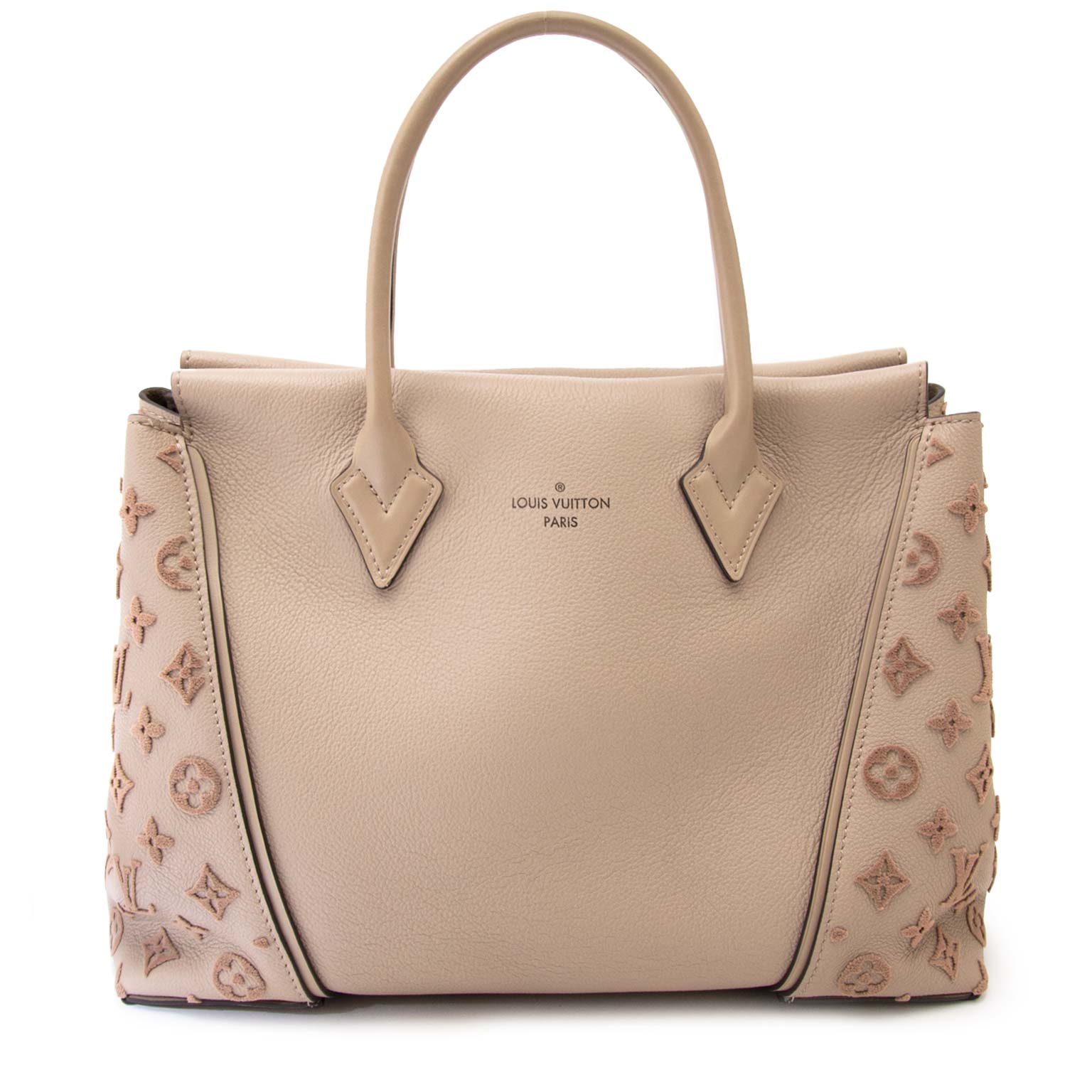 acheter en ligne pour le meilleur prix Louis Vuitton Veau Cachemire Tote W PM Galet
