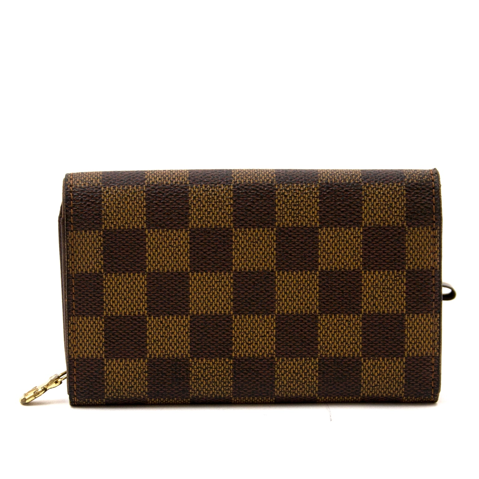 Portefeuille Louis Vuitton à rabat Damier Ébène