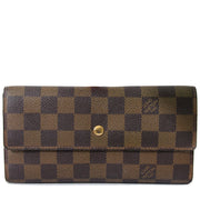 Louis Vuitton Damier Ebene Flap Wallet shop safe online your seocndhand luxury