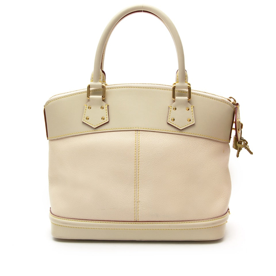 Louis Vuitton White Suhali Lockit PM Bag