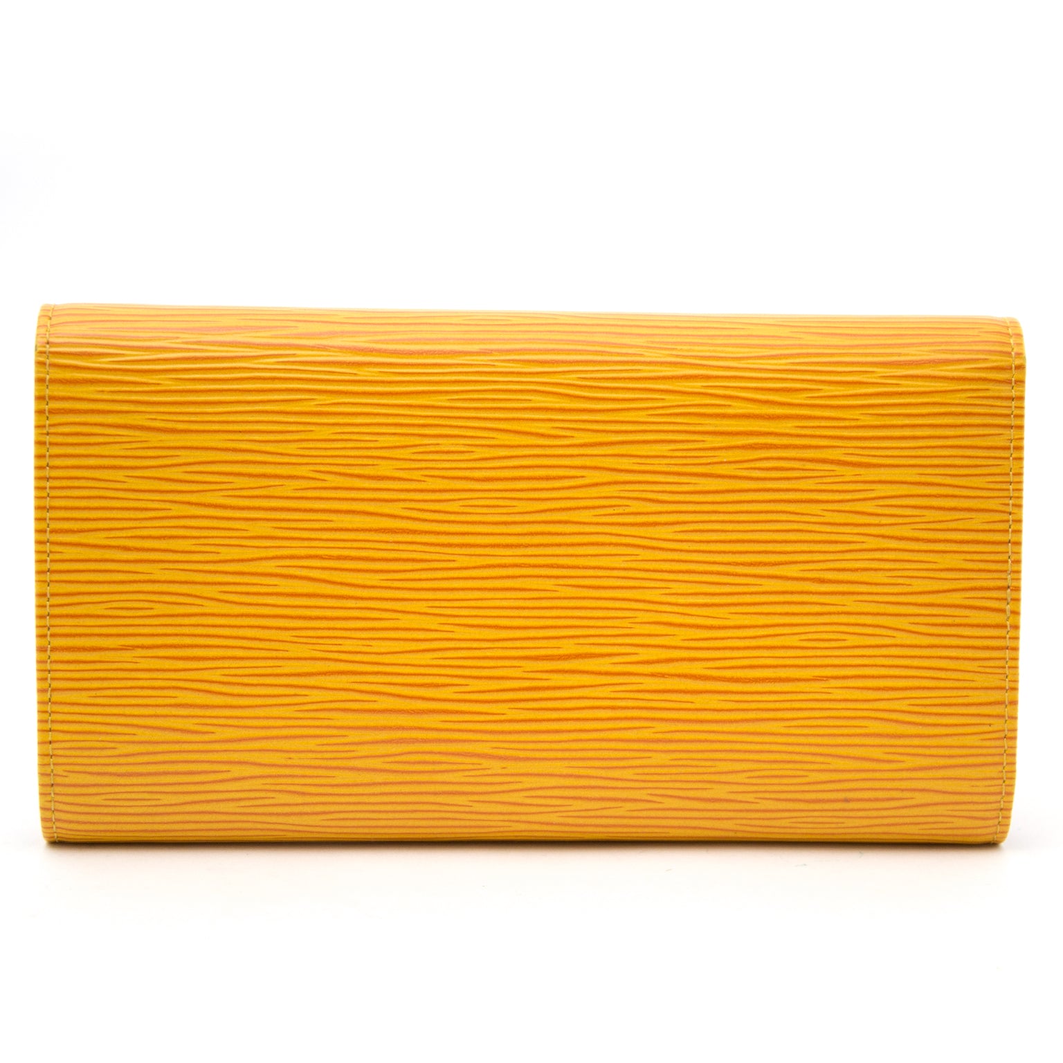 shop safe online at the best price Louis Vuitton Yellow Epi Leather Porte Tresor International Wallet