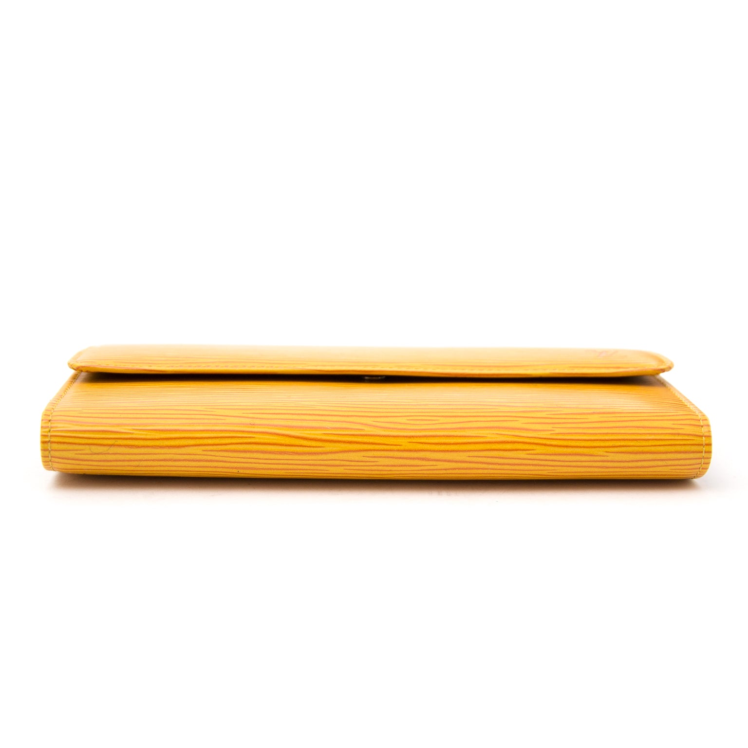 comme neuf Louis Vuitton Yellow Epi Leather Porte Tresor International Wallet