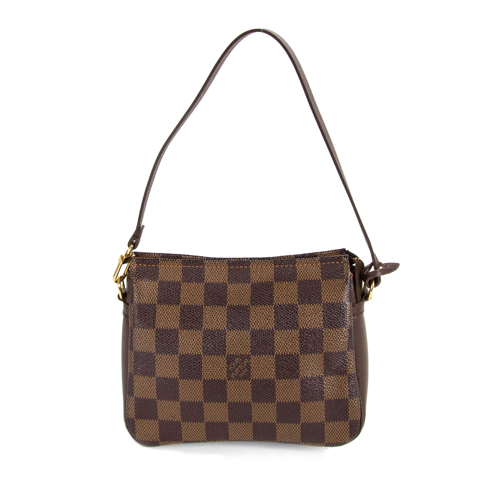 Louis Vuitton Damier Square Trousse Pochette Shoulder Bag now for sale at labellov vintage fashion webshop belgium