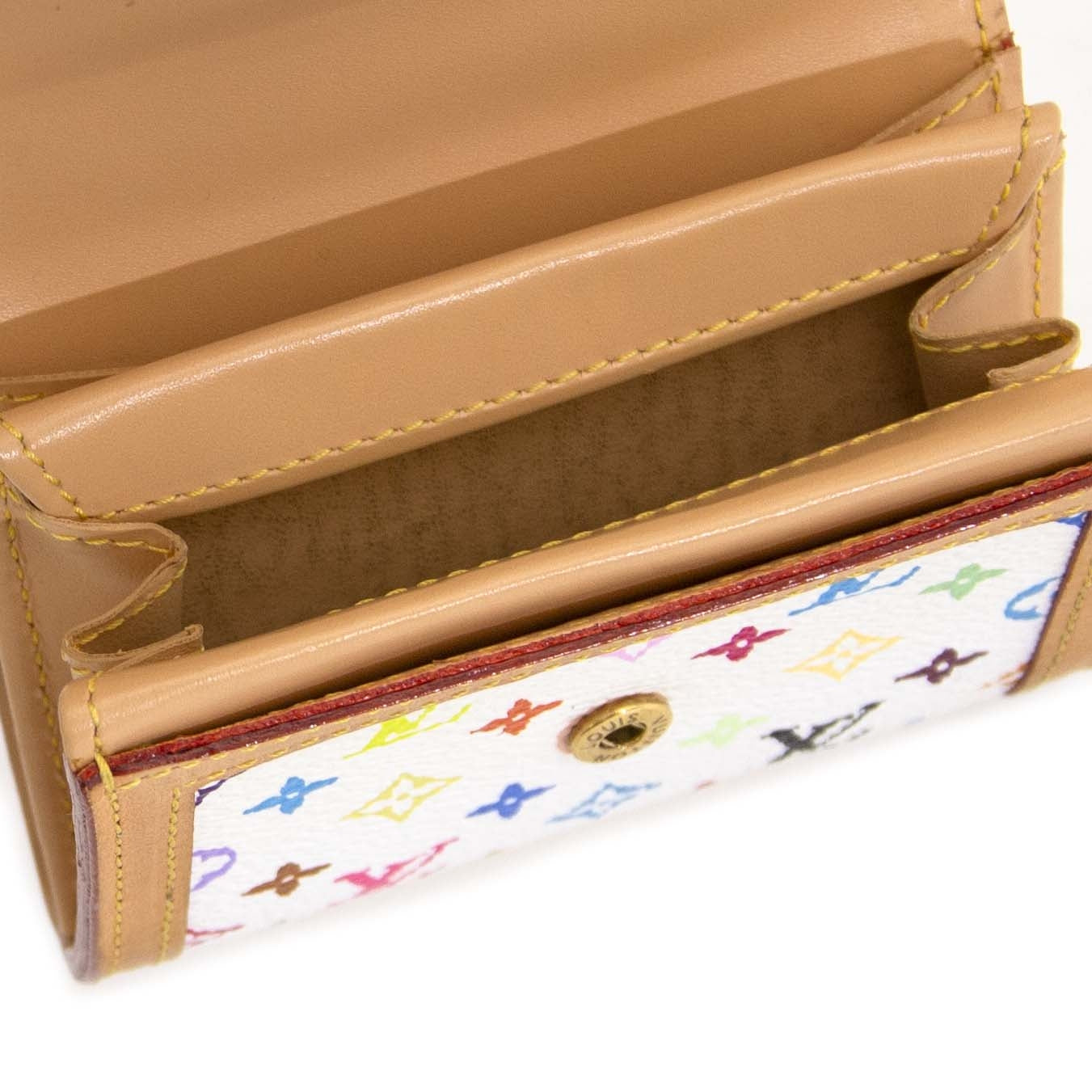 shop safe online secondhand Louis Vuitton Murakami Multicolore Monogram Wallet