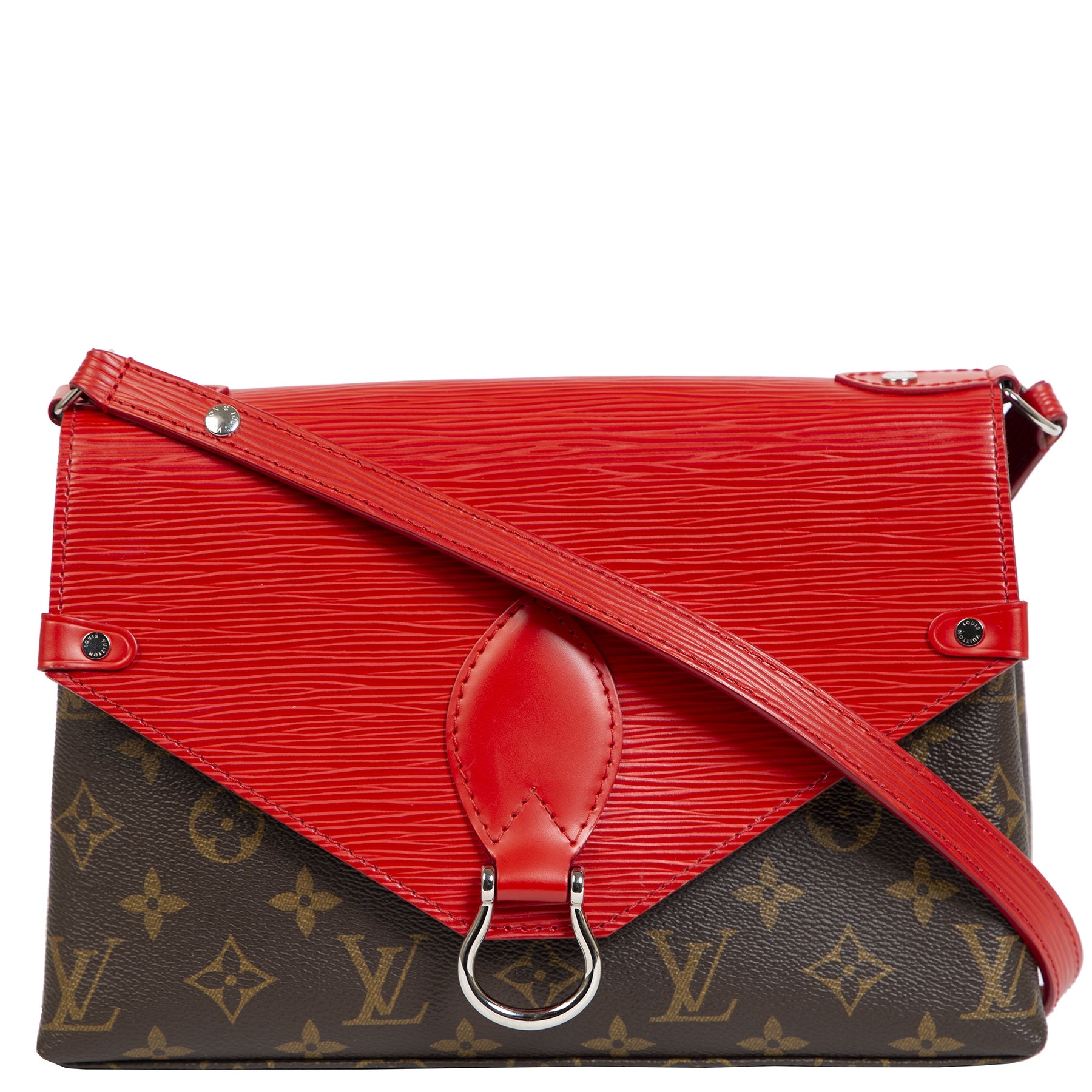 Louis Vuitton Saint Michel Coquelicot Shoulder Bag