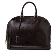 Authentieke Louis Vuitton Alma MM amarante zwart donker voor de juiste prijs bij LabelLOV vintage webshop. Louis Vuitton Alma MM Amarante black dark . Veilig online winkelen. Luxe, vintage, mode. Antwerpen, België.