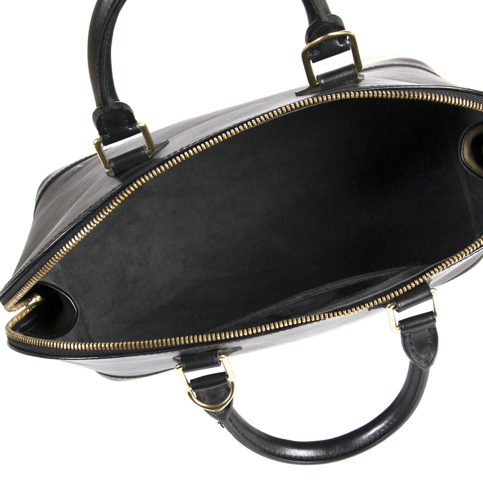 Louis Vuitton Black Epi Leather Alma PM for sale