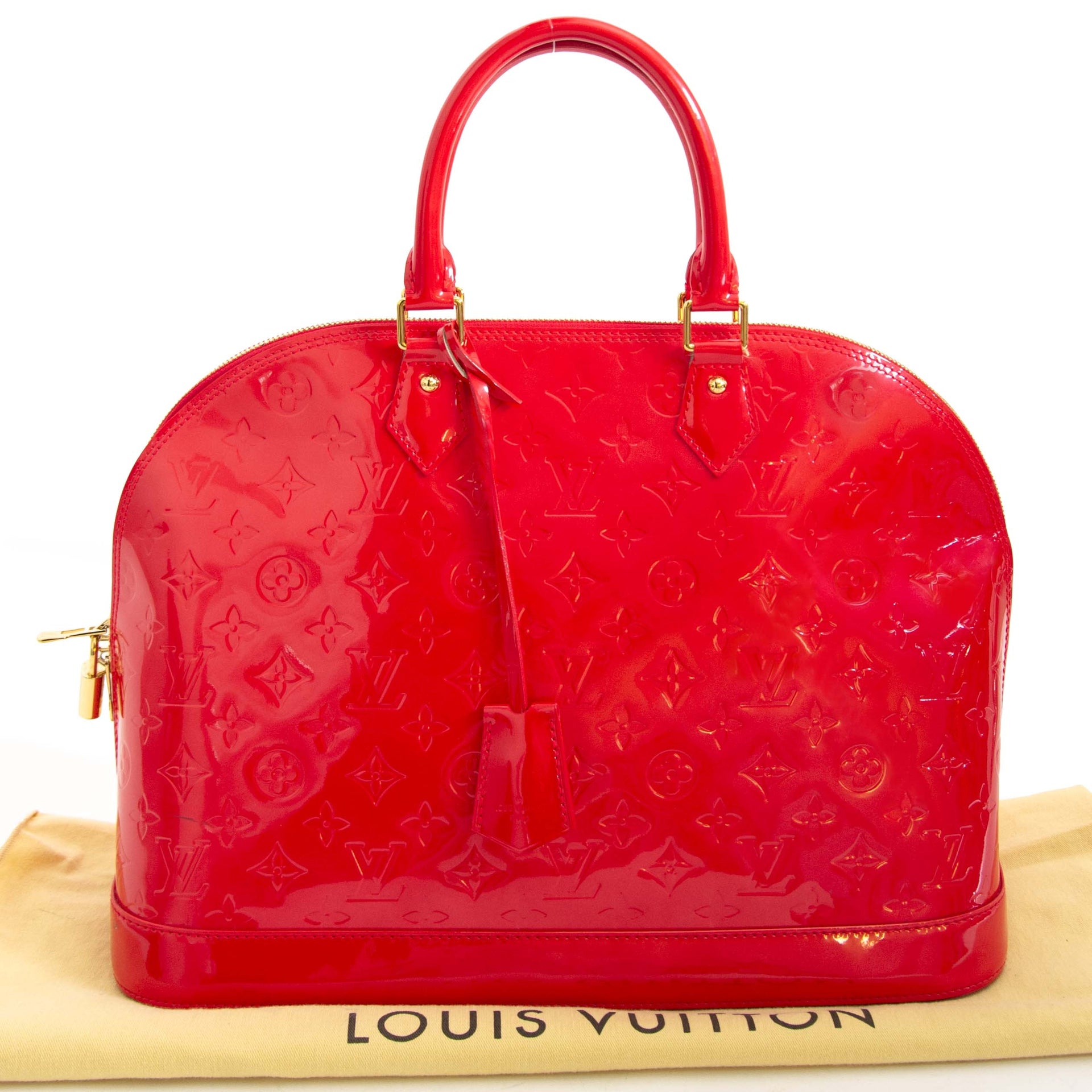 Louis Vuitton Alma Vernis MM in Grenadine veilig online tegen