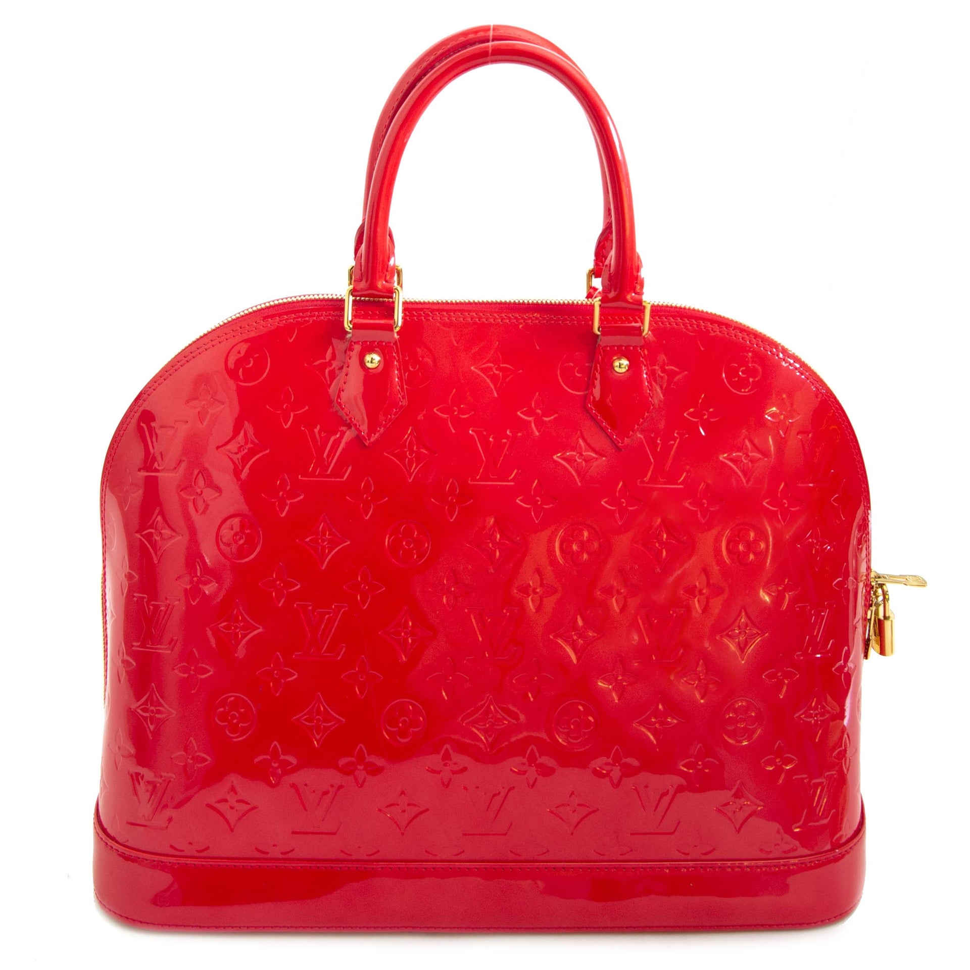 Louis Vuitton Alma Vernis MM in Grenadine veilig online