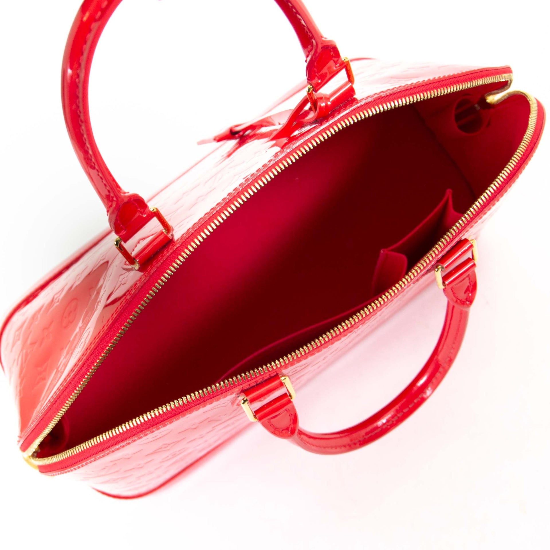 Louis Vuitton Alma Vernis MM in Grenadine shop safe online aan de beste prijs