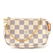 acheter en ligne seconde main Louis Vuitton Mini Pochette Damier Azur comme neuf site en ligne labellov.com