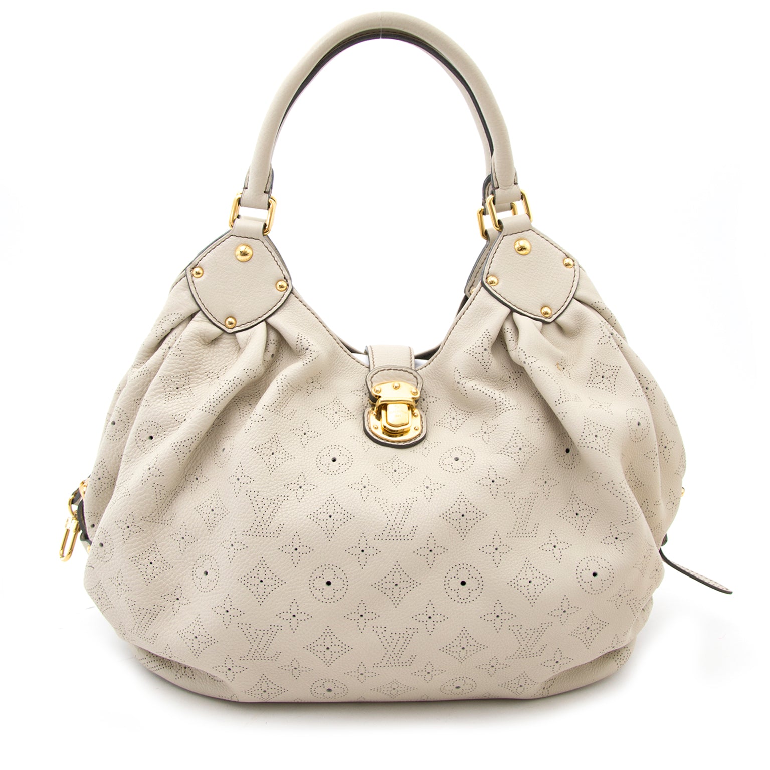 Louis Vuitton XL Hobo Mahina Leather for sale at Labellov in Antwerp Belgium or online, worldwide shipping and reasonable prices for fashion bags.