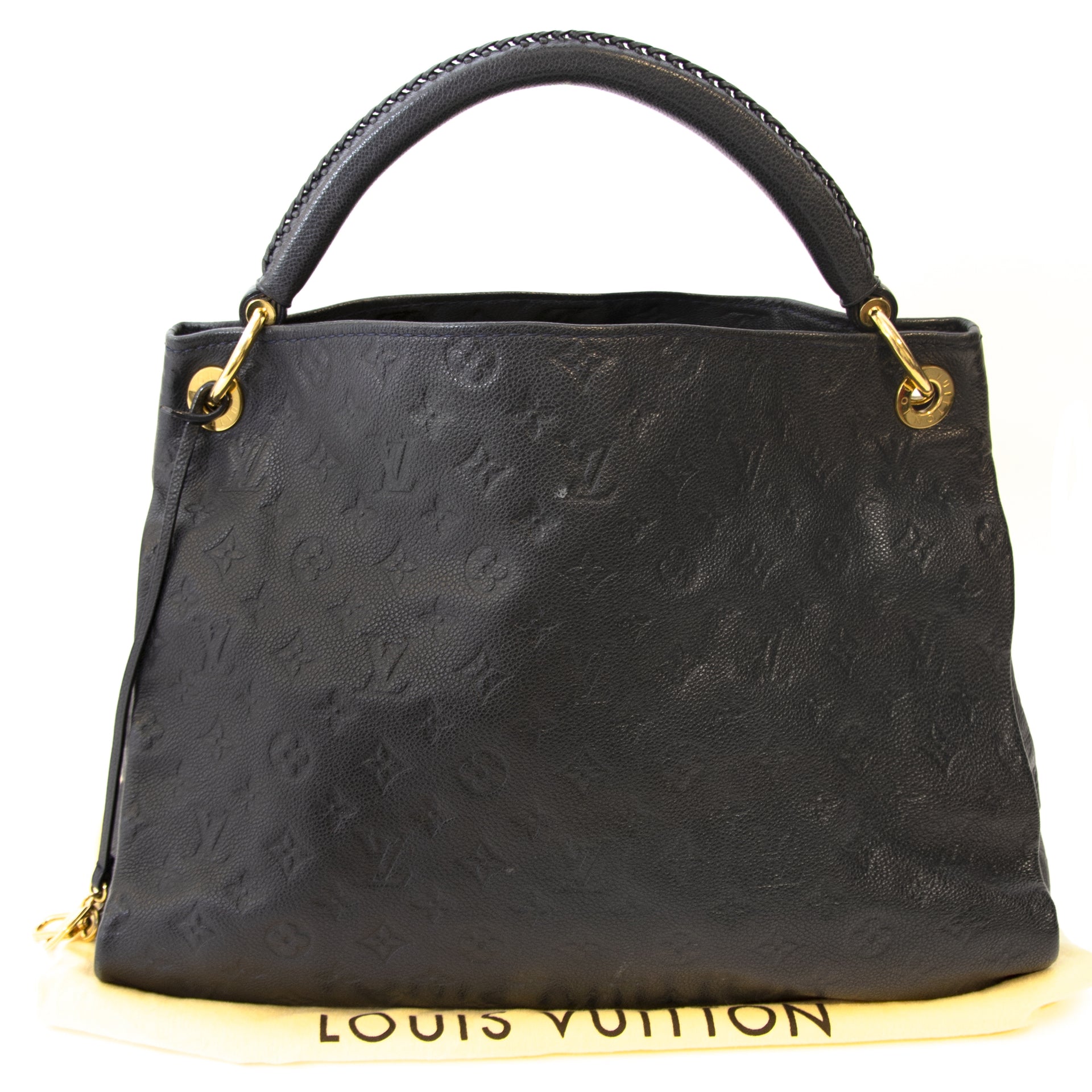Louis Vuitton Black Artsy MM Monogram Bag with dustbag at Labellov.