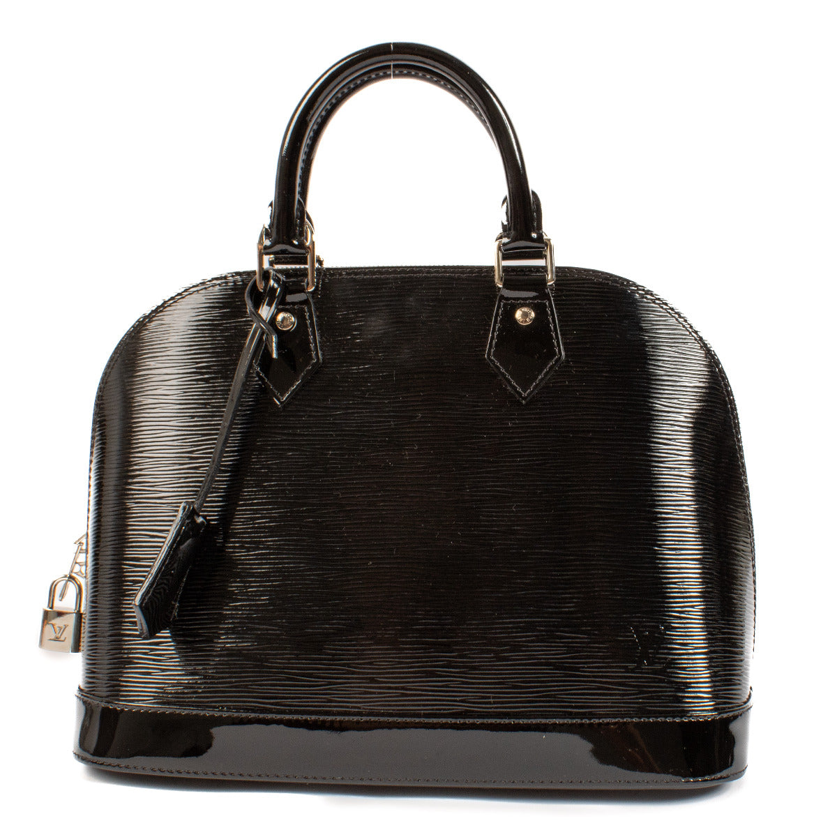 Louis Vuitton Alma PM Epi Noir Electrique Top Handle Bag