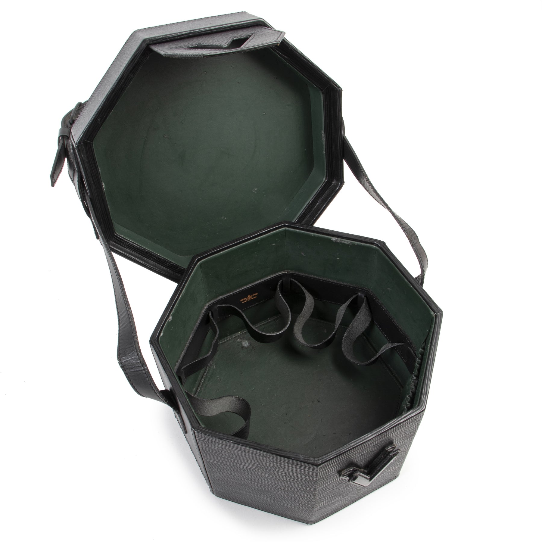 Louis Vuitton Black Epi Leather Octagon Bag