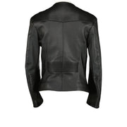Louis Vuitton Black Lambskin Leather Biker Jacket