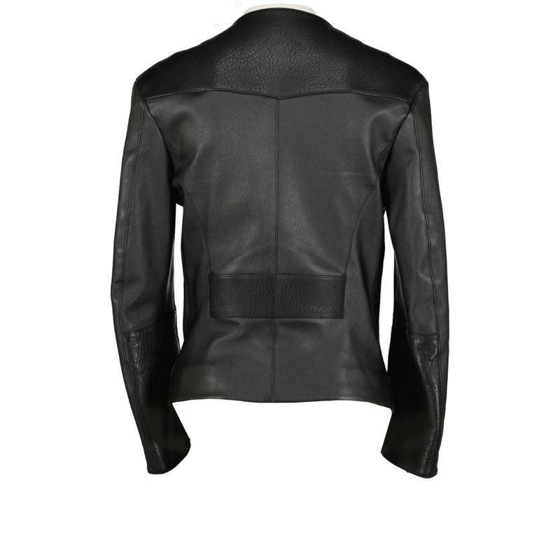 Louis Vuitton Black Lambskin Leather Biker Jacket