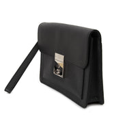 Louis Vuitton Black Neo Belaia Taiga Ardios Clutch