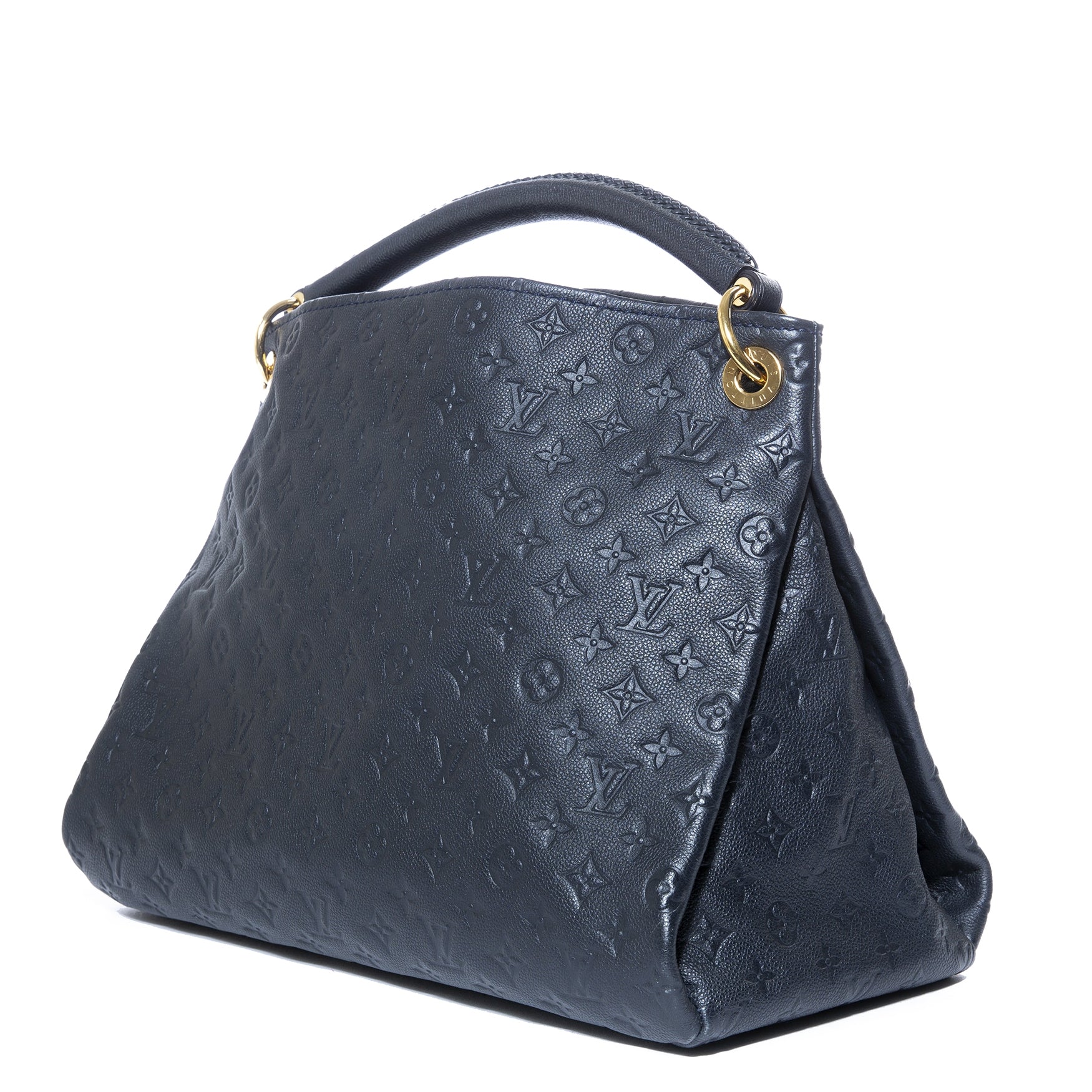 louis vuitton navy blue artsy mm bag now for sale at labellov vintage fashion webshop belgium