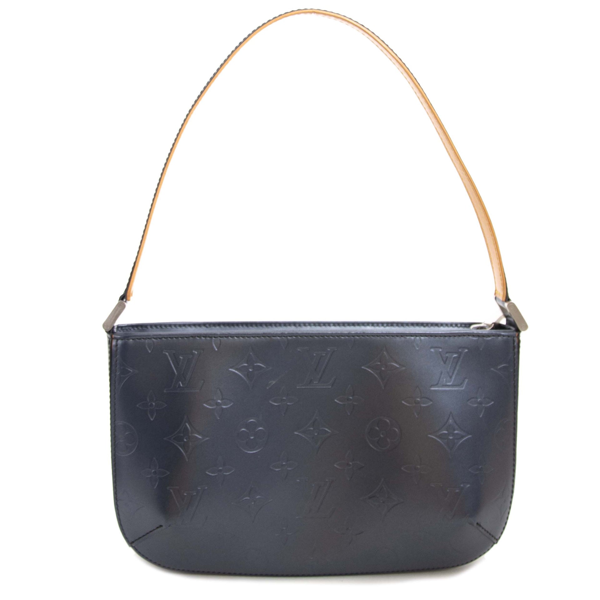 Louis Vuitton metallic grijs monogram mat fowler tas nu te koop bij labellov vintage mode webshop belgië