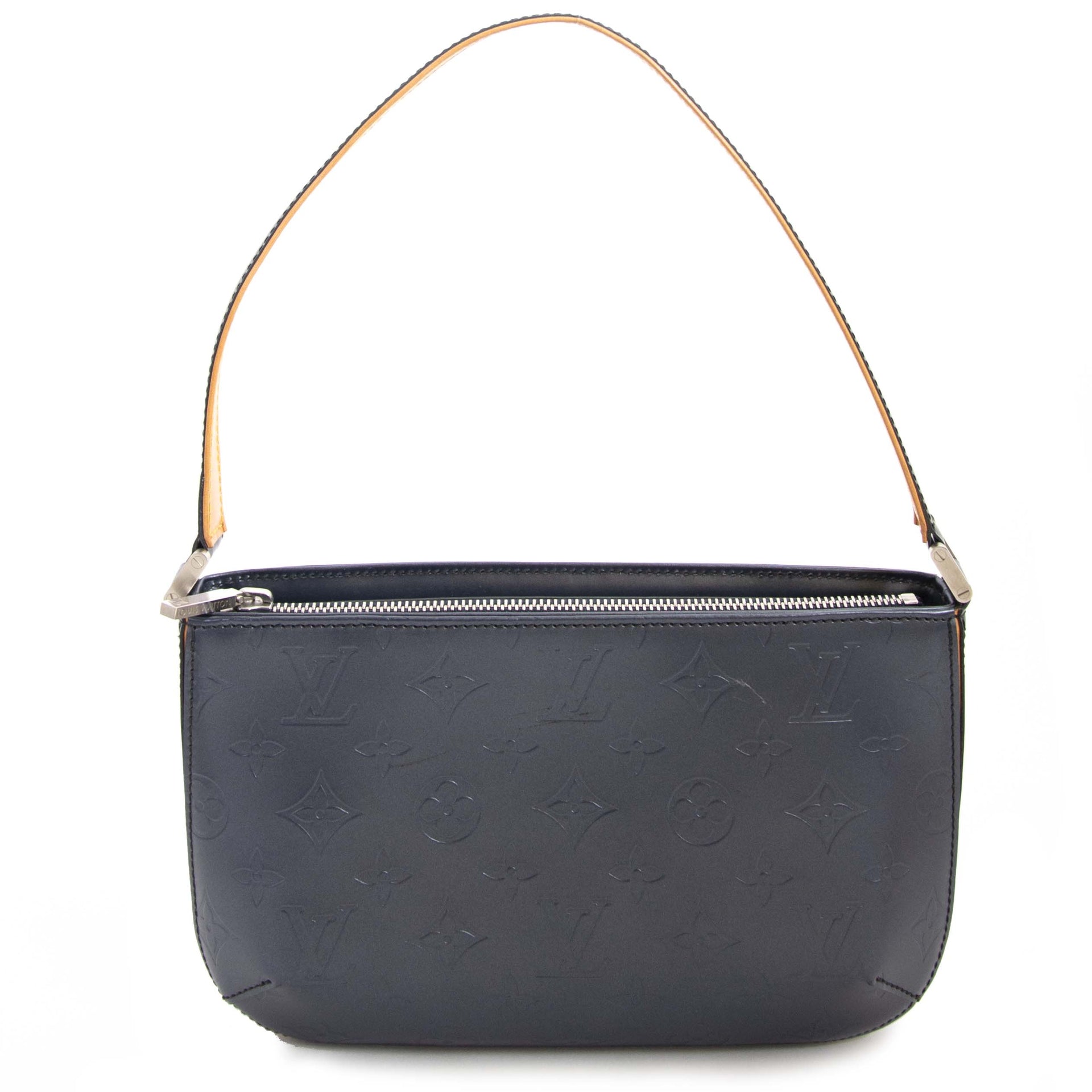 Louis Vuitton Metallic Grey Monogram Mat Fowler Bag now for sale at labellov vintage fashion webshop belgium