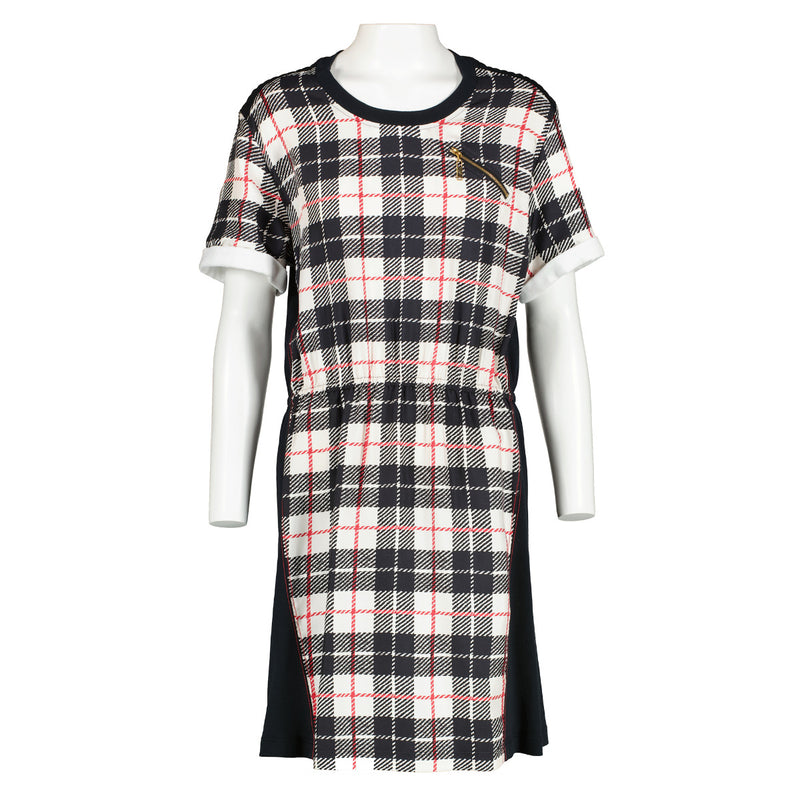 Louis Vuitton 2016 Multicolor Checkered Silk Dress - Size L