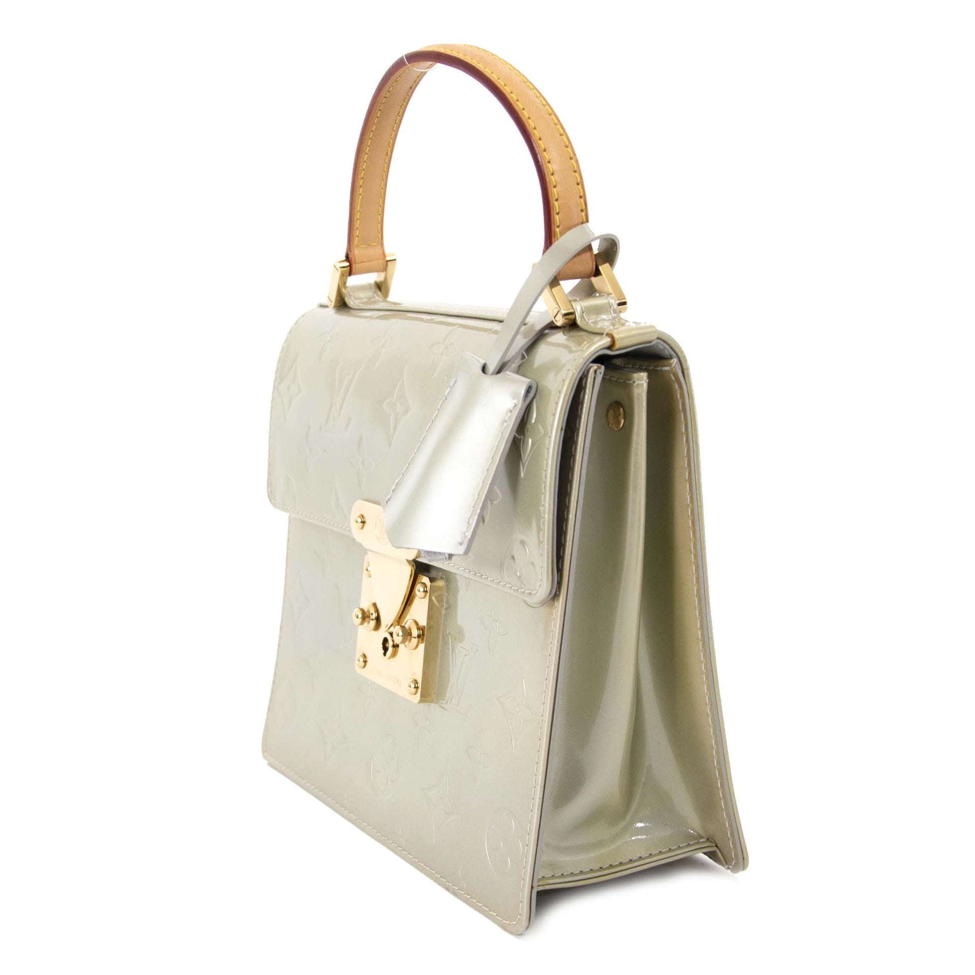 We buy and sell your authentic Louis Vuitton Vernis Spring Street Top Handle Bag