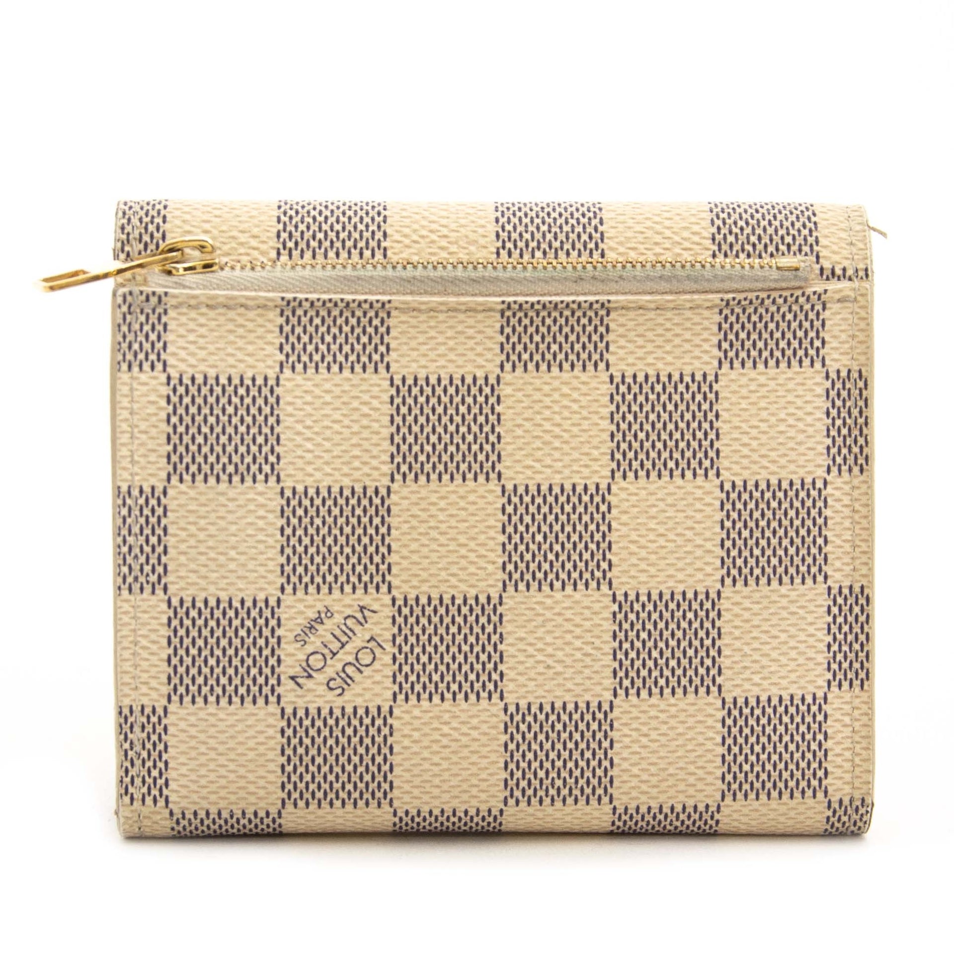 Louis Vuitton Damier Azur Elise Wallet pour le meilleur prix chez Labellov à Anvers