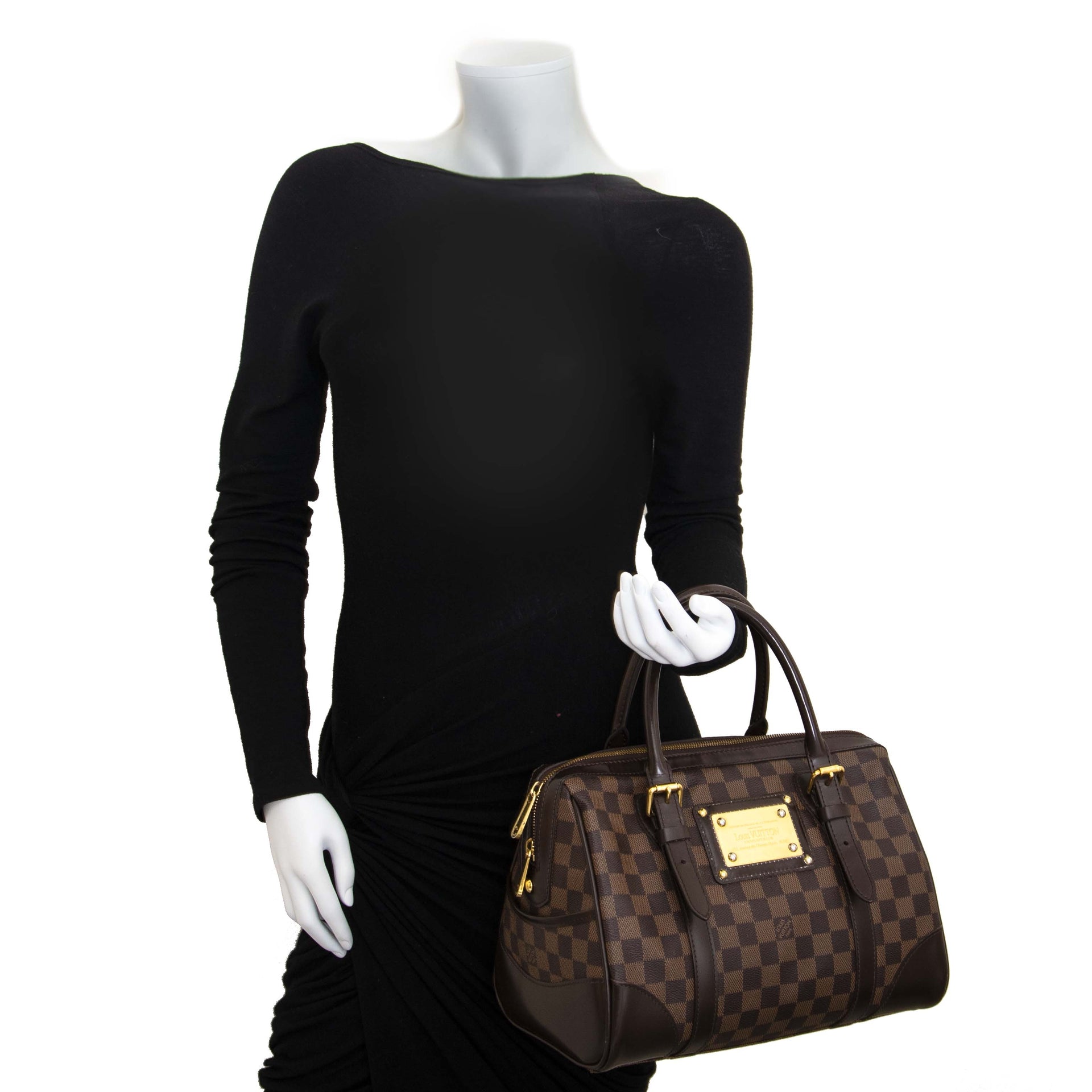 Louis Vuitton Damier Ebene Berkeley Bag now for sale at labellov vintage fashion webshop belgium