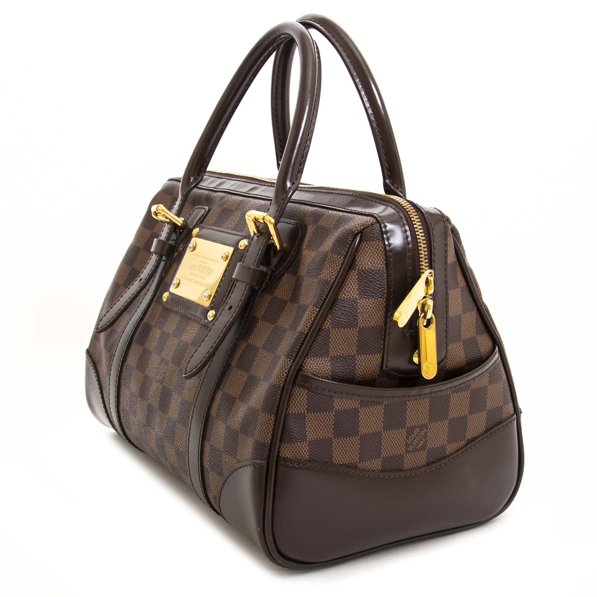 Louis Vuitton Damier Ebene Berkeley tas nu te koop bij labellov vintage mode webshop belgië aan de laagste prijs