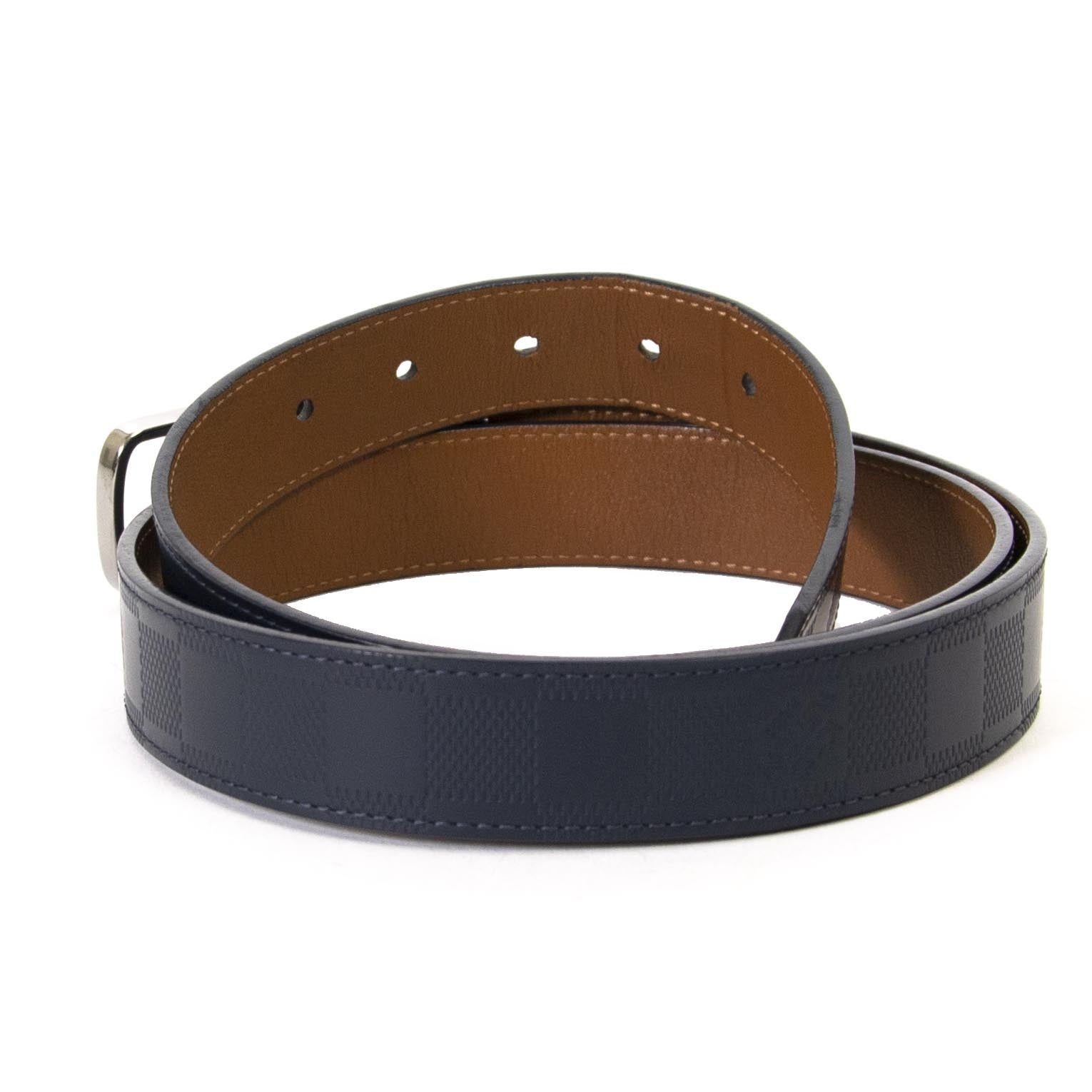 acheter en ligne seconde main Louis Vuitton Reversible Men Belt - size 105