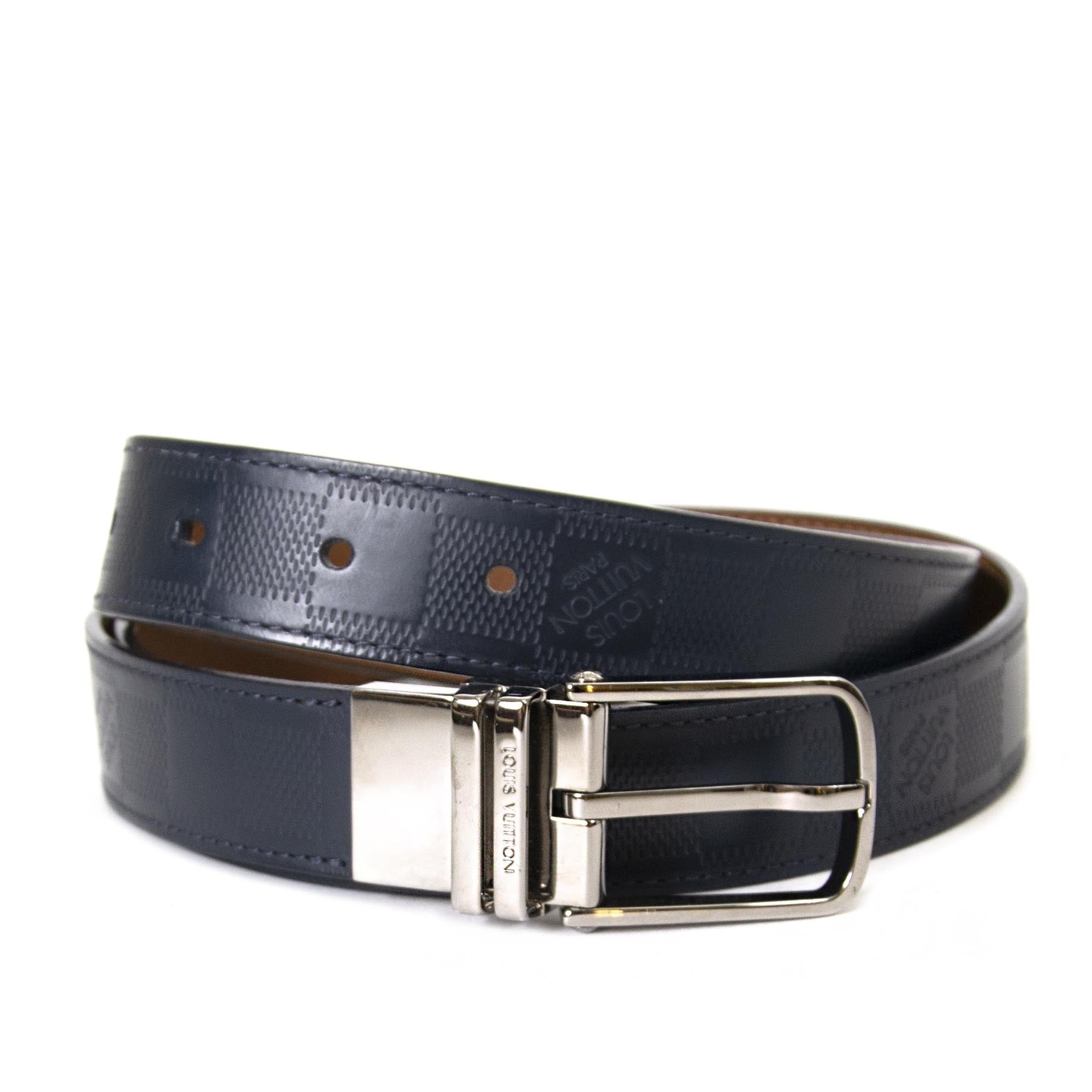 koop veilig online tegen de beste prijs Louis Vuitton Reversible Men Belt - size 105