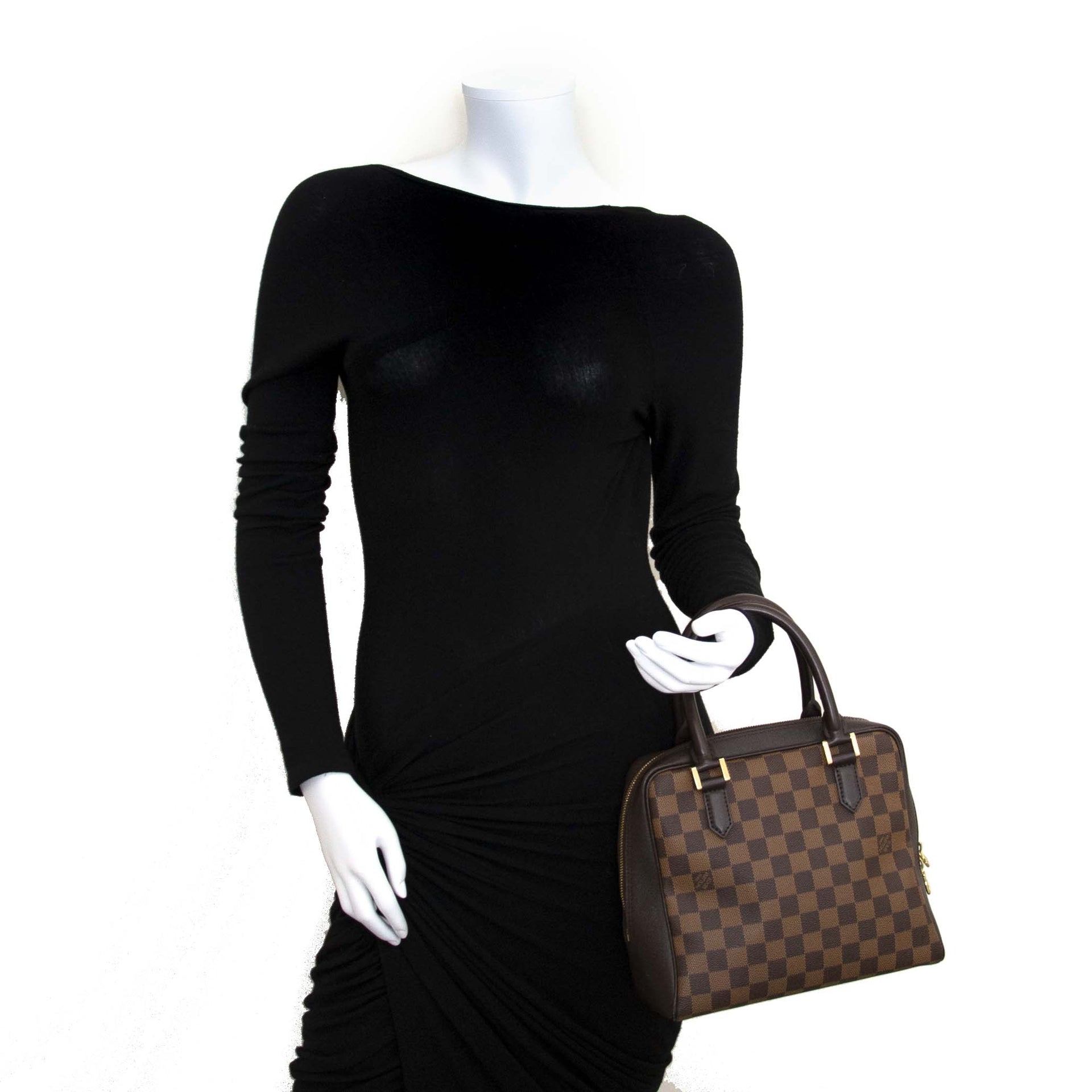 Louis Vuitton Brera Damier Ebene Canvas Bag now for sale at labellov vintage fashion webshop belgium