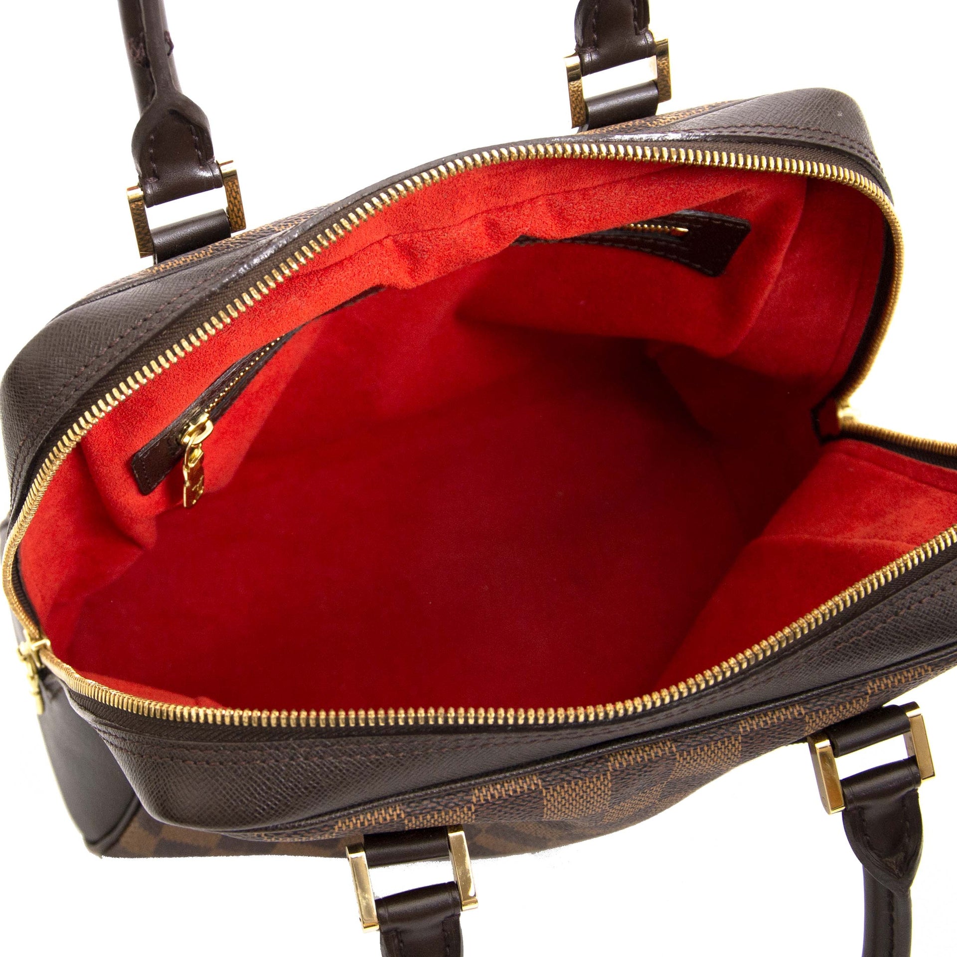 Louis Vuitton Brera Damier Ebene Canvas sac à labellov vintage webshop de mode belgique