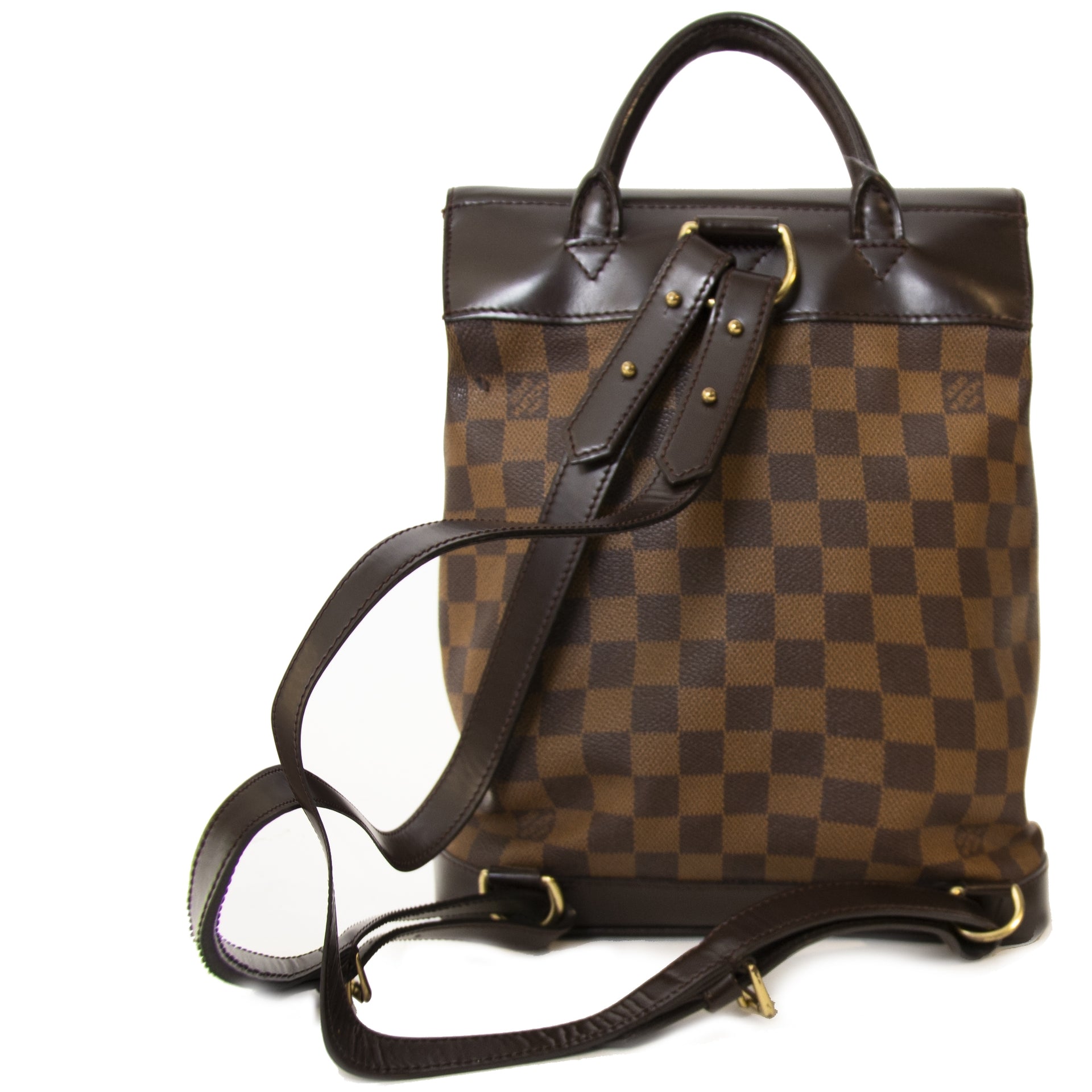 Louis Vuitton Damier Ebene Soho Backpack te koop