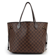 Louis Vuitton Damier Ebene Canvas Neverfull MM Shoulder Bag Buy this gorgeous bag here safely!
