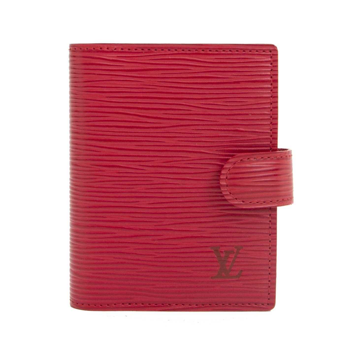 koop veilig online tegen de beste prijs Louis Vuitton Epi Small Ring Agenda Cover