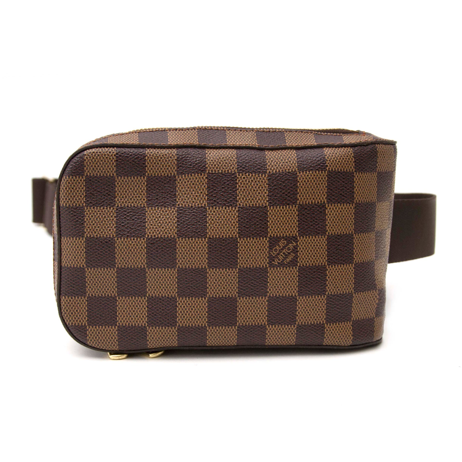 koop veilig online jou tweedehands Louis Vuitton Géronimos Ebene Damier Canvas
