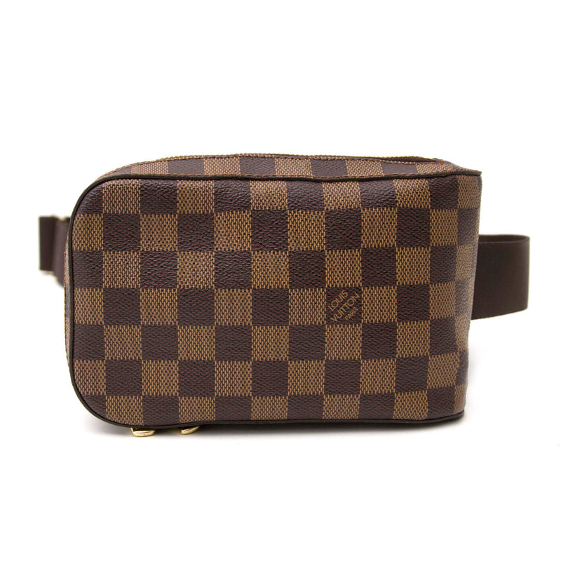 koop veilig online jou tweedehands Louis Vuitton Géronimos Ebene Damier Canvas