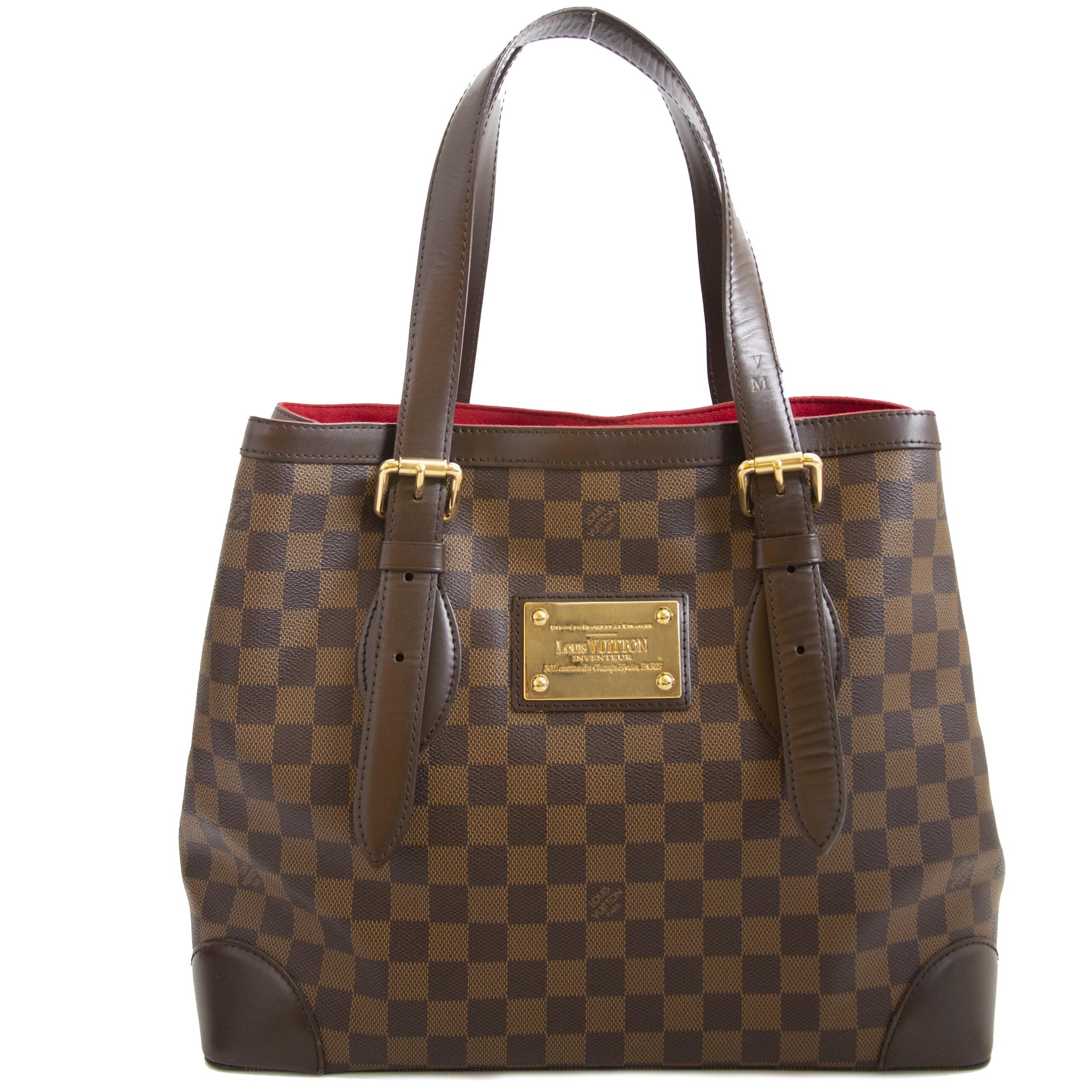 Louis Vuitton Damier Ebene Hampstead MM now for sale at labellov vintage fashion webshop belgium