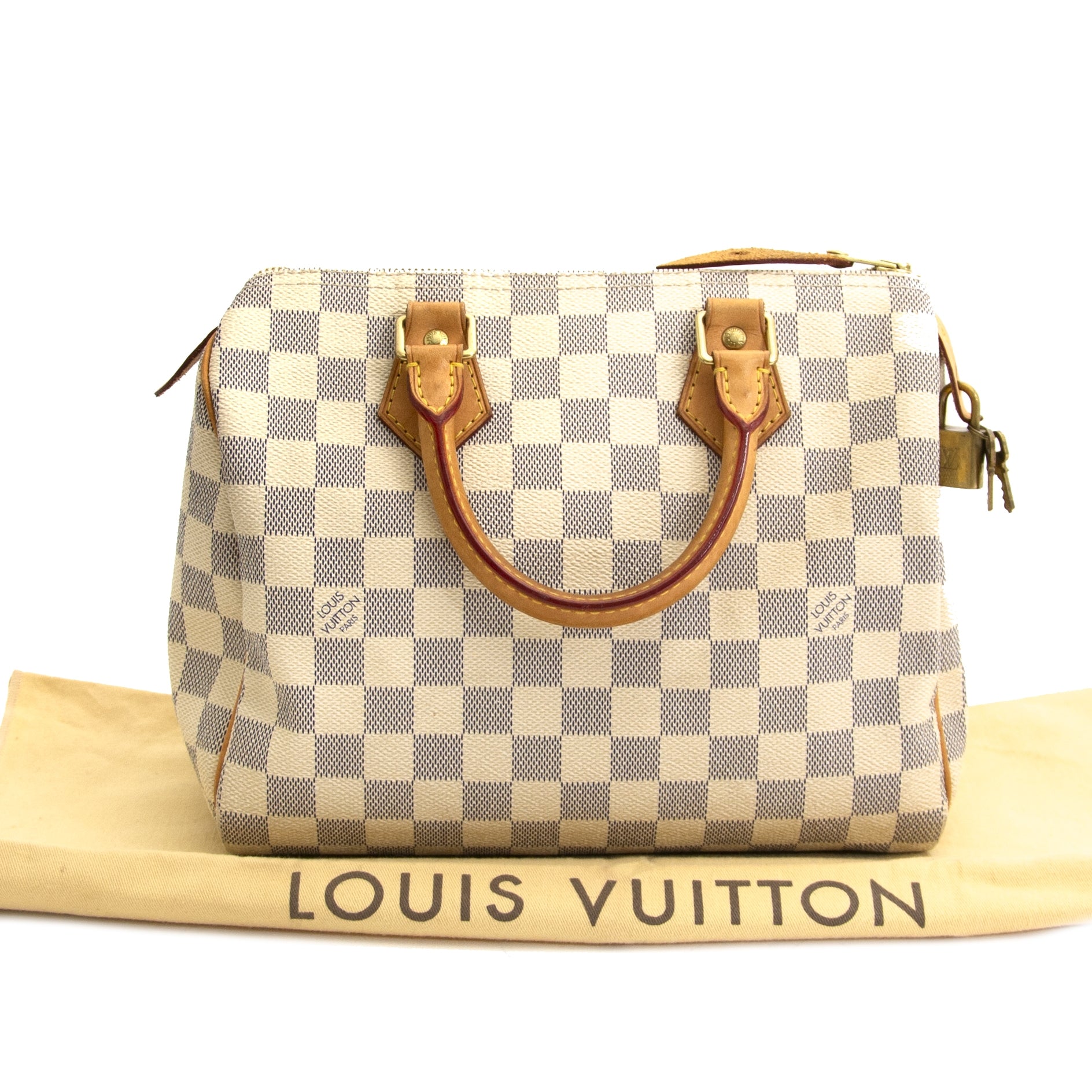 Sac Louis Vuitton Speedy 25 Damier Azur