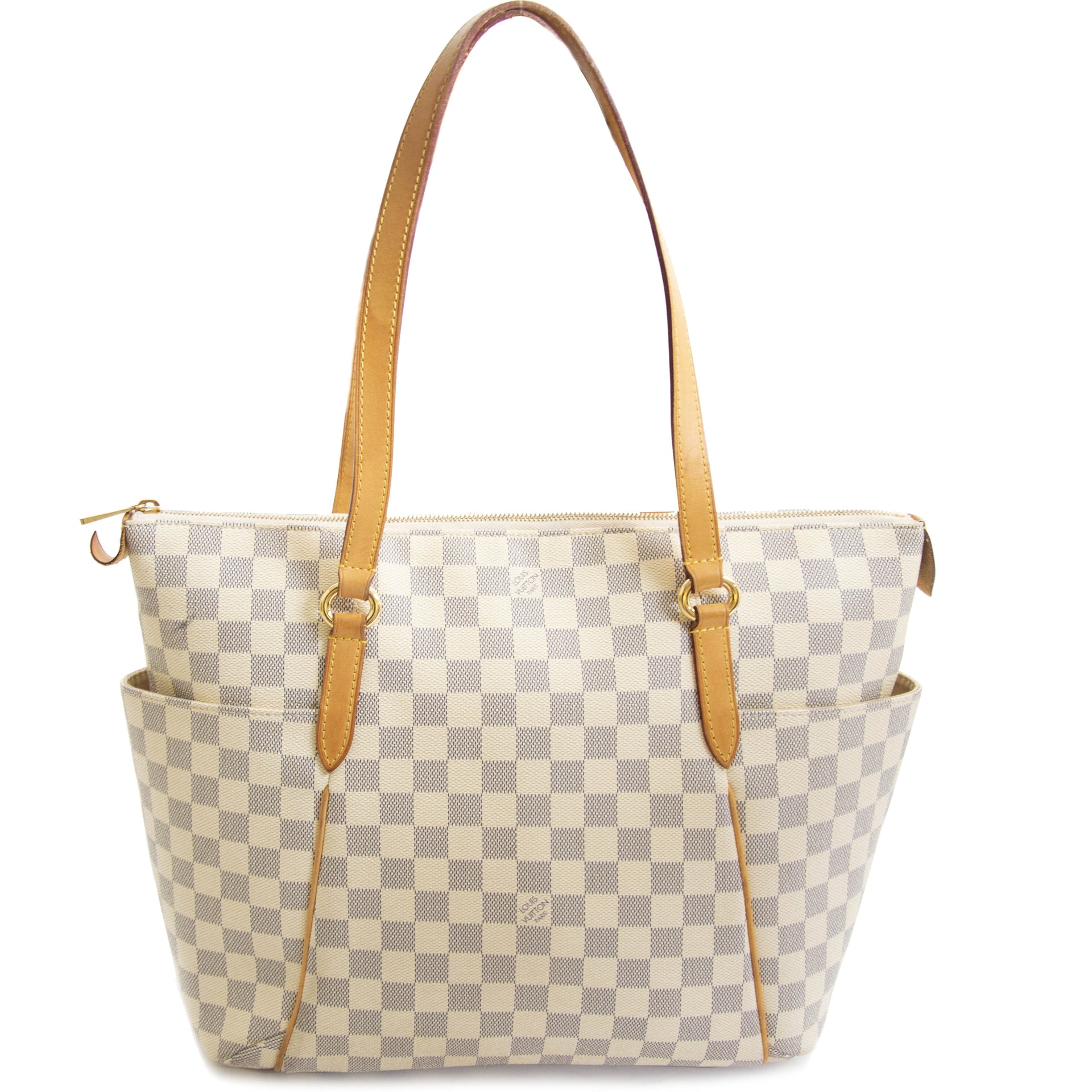 Louis Vuitton Damier Azur Totally MM Bag For the best price at LabelLov. Pour le meilleur prix à LabelLOV. Voor de beste prijs bij LabelLOV