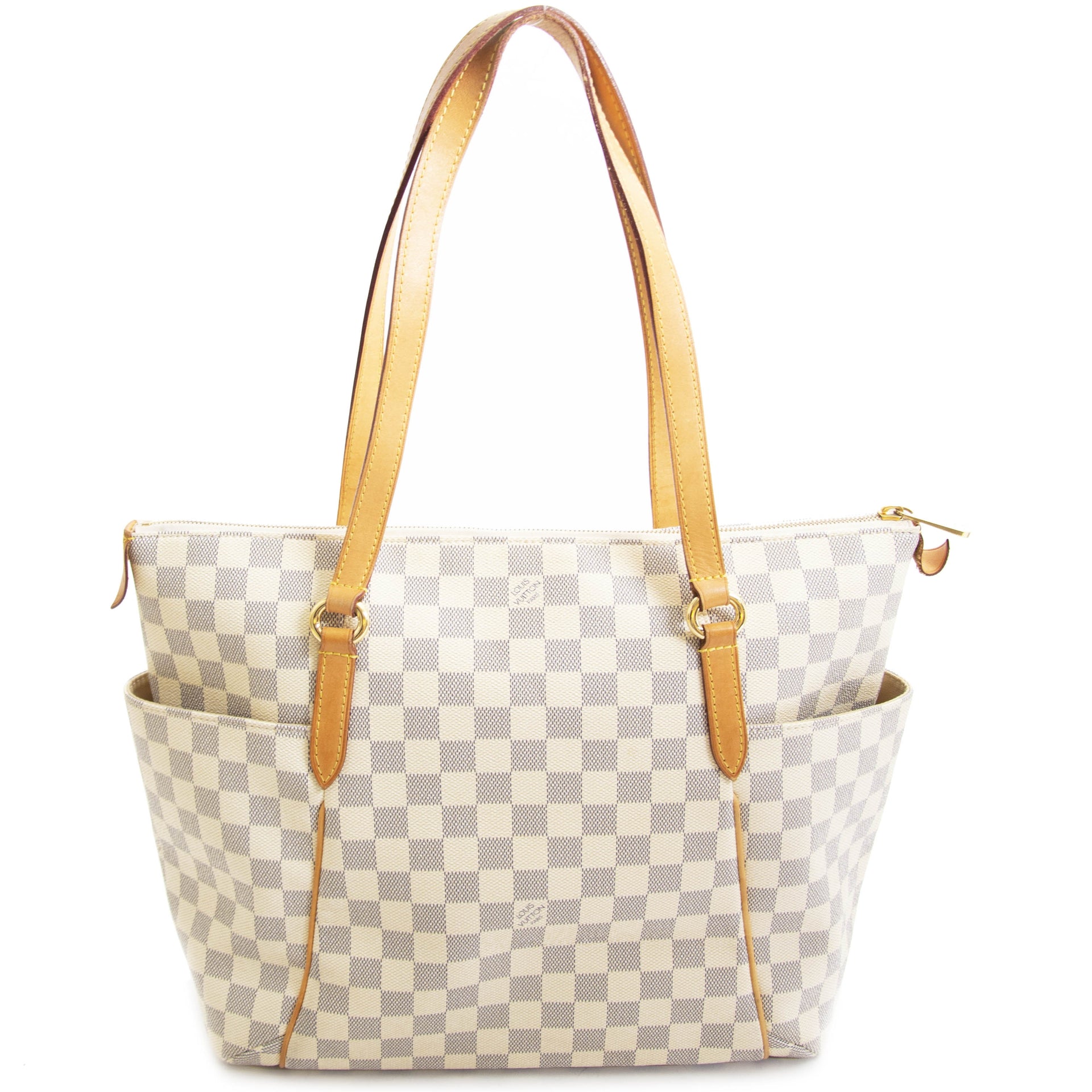 Louis Vuitton Damier Azur Totally MM Bag For the best price at LabelLov. Pour le meilleur prix à LabelLOV. Voor de beste prijs bij LabelLOV