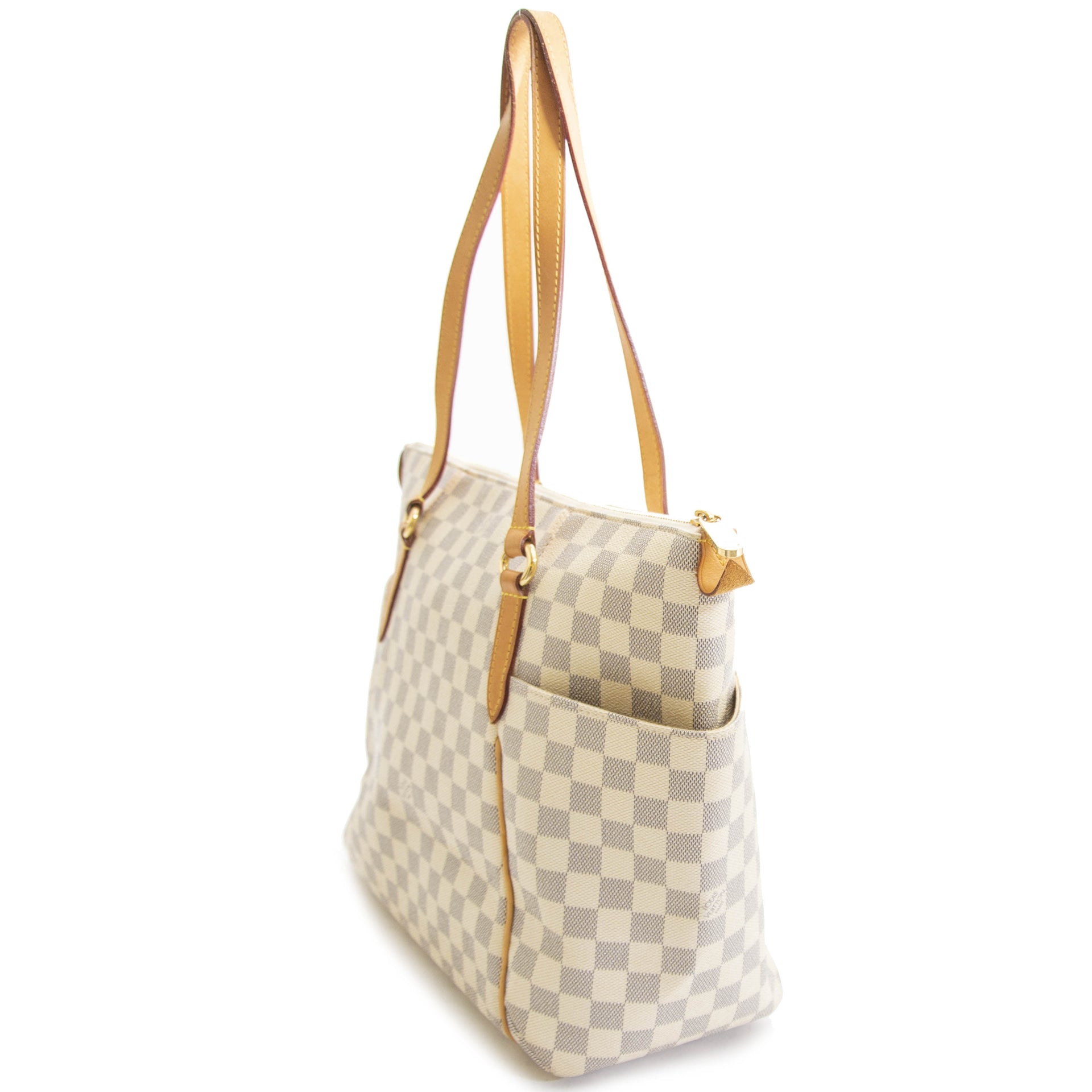 Louis Vuitton Damier Azur Totally MM Bag For the best price at LabelLov. Pour le meilleur prix à LabelLOV. Voor de beste prijs bij LabelLOV